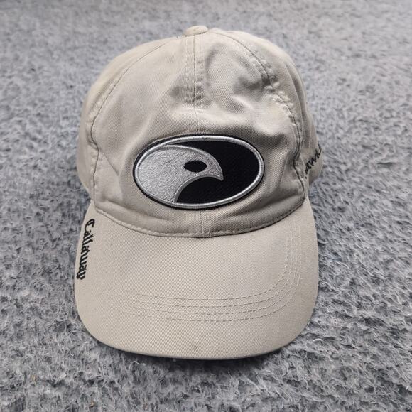 Callaway Hat Adult One Size Beige Tour Authentic Performance Hawk Eye Golf Cap - Picture 1 of 6